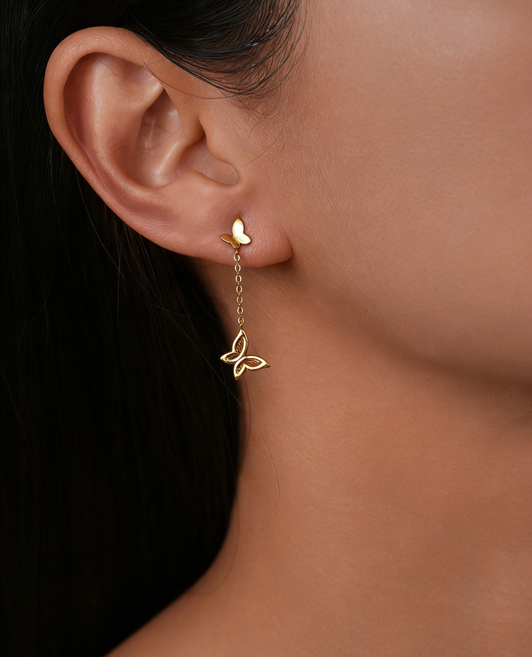 Butterfly Drop Earrings