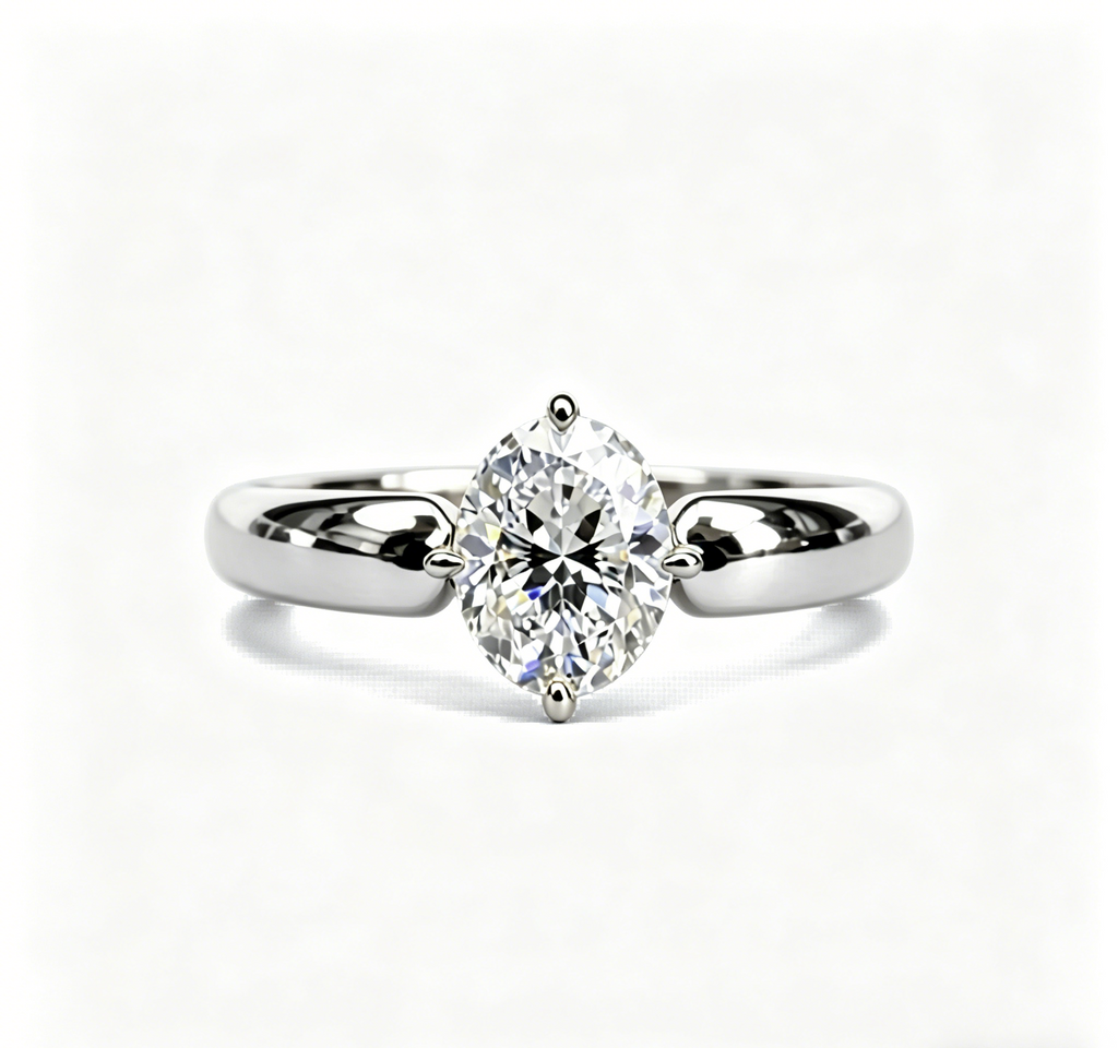 2ct Oval Chunky Ring