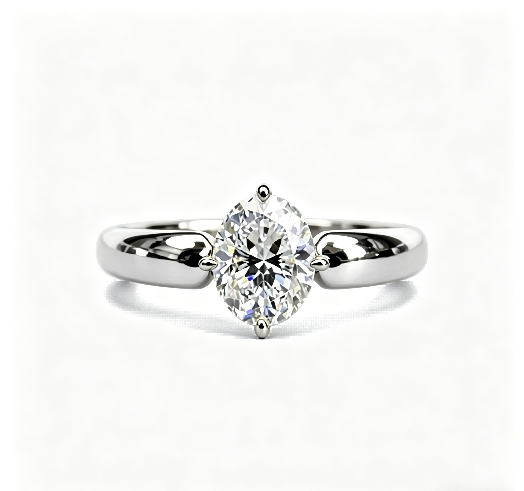 2ct Oval Chunky Ring