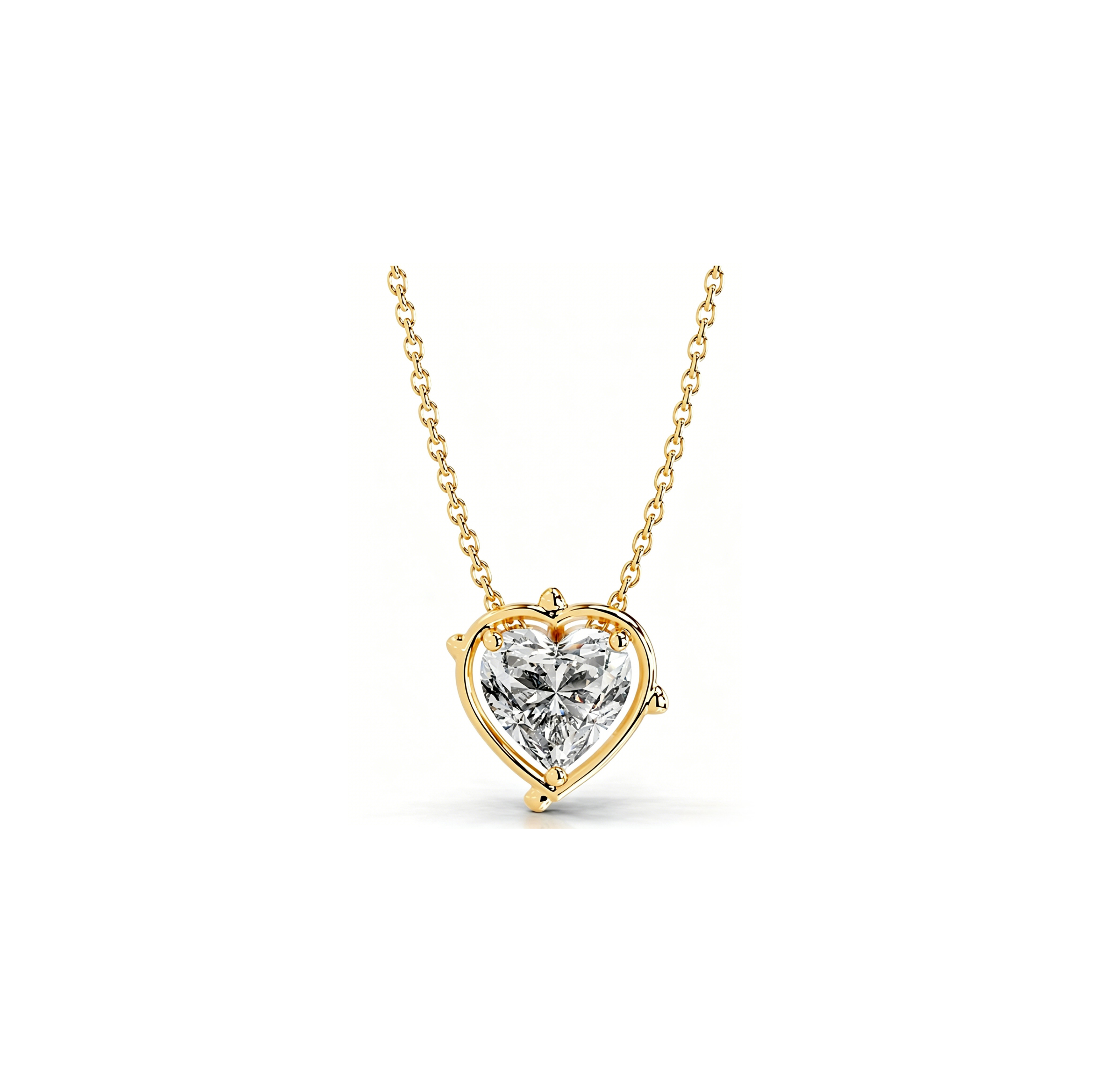 Radiant Heart Pendant Necklace