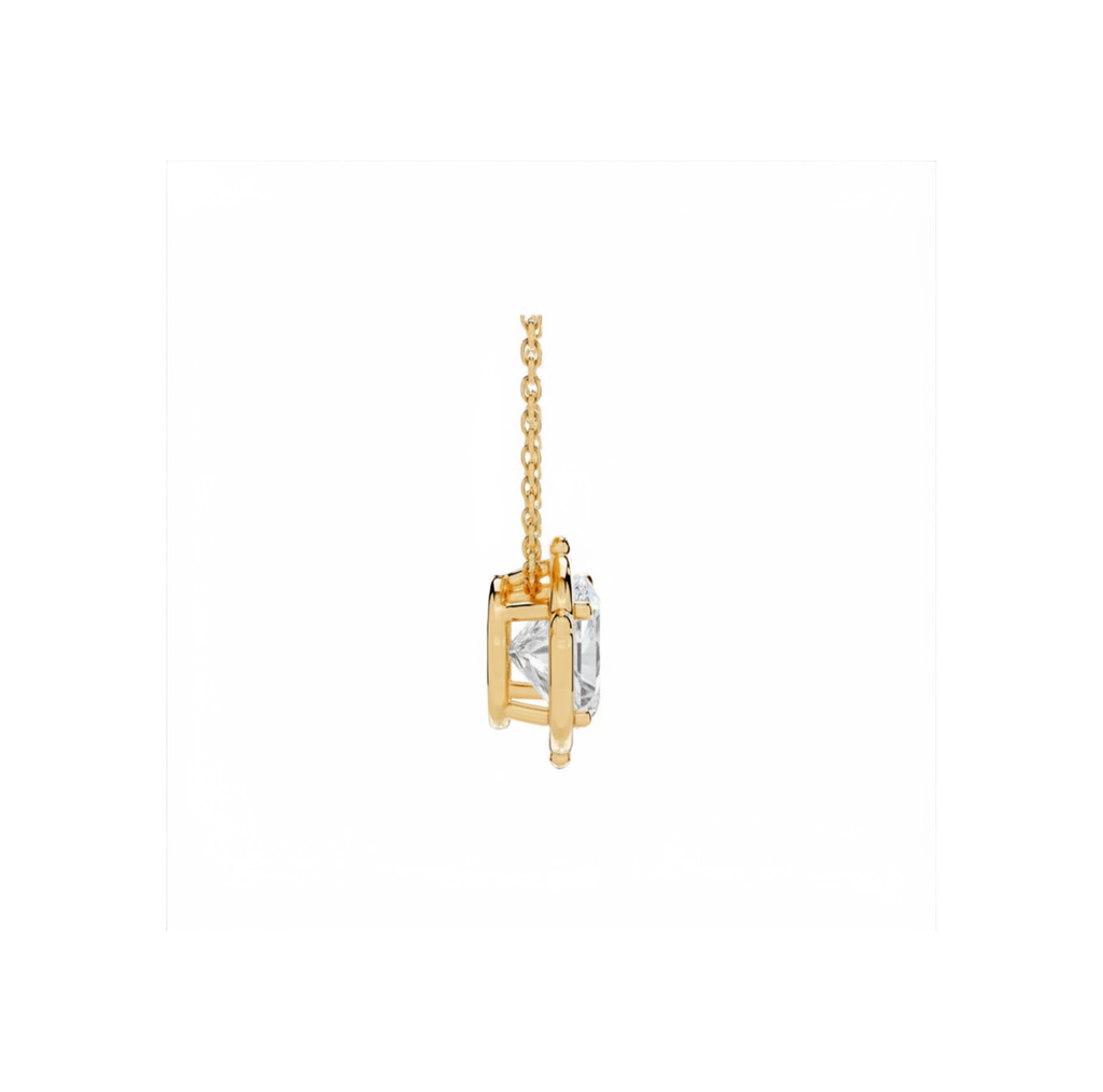 Radiant Cut Pendant Necklace
