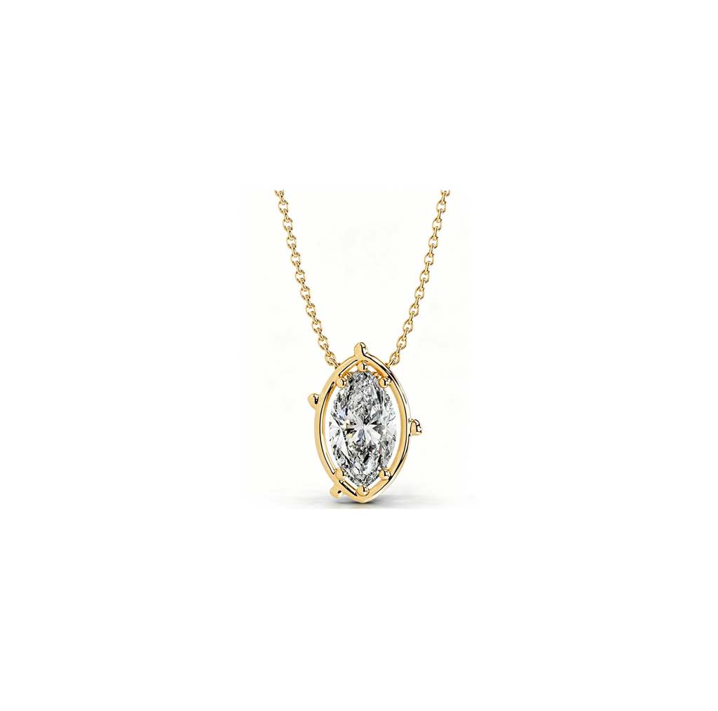 Radiant Marquise Pendant Necklace