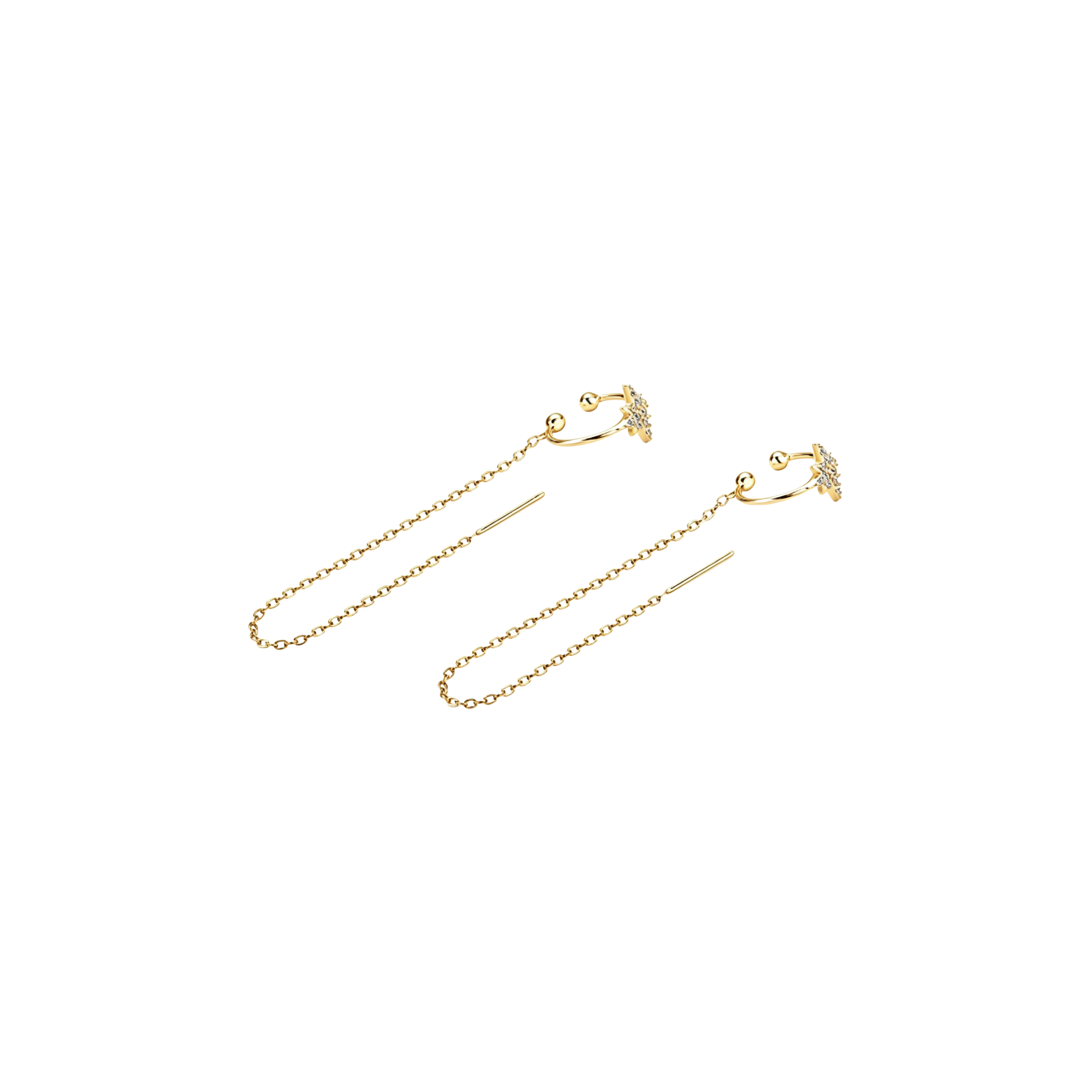 Starry Cascade Ear Chain