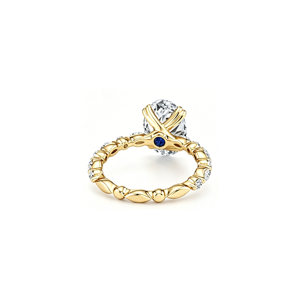 1ct Golden Petal Ring