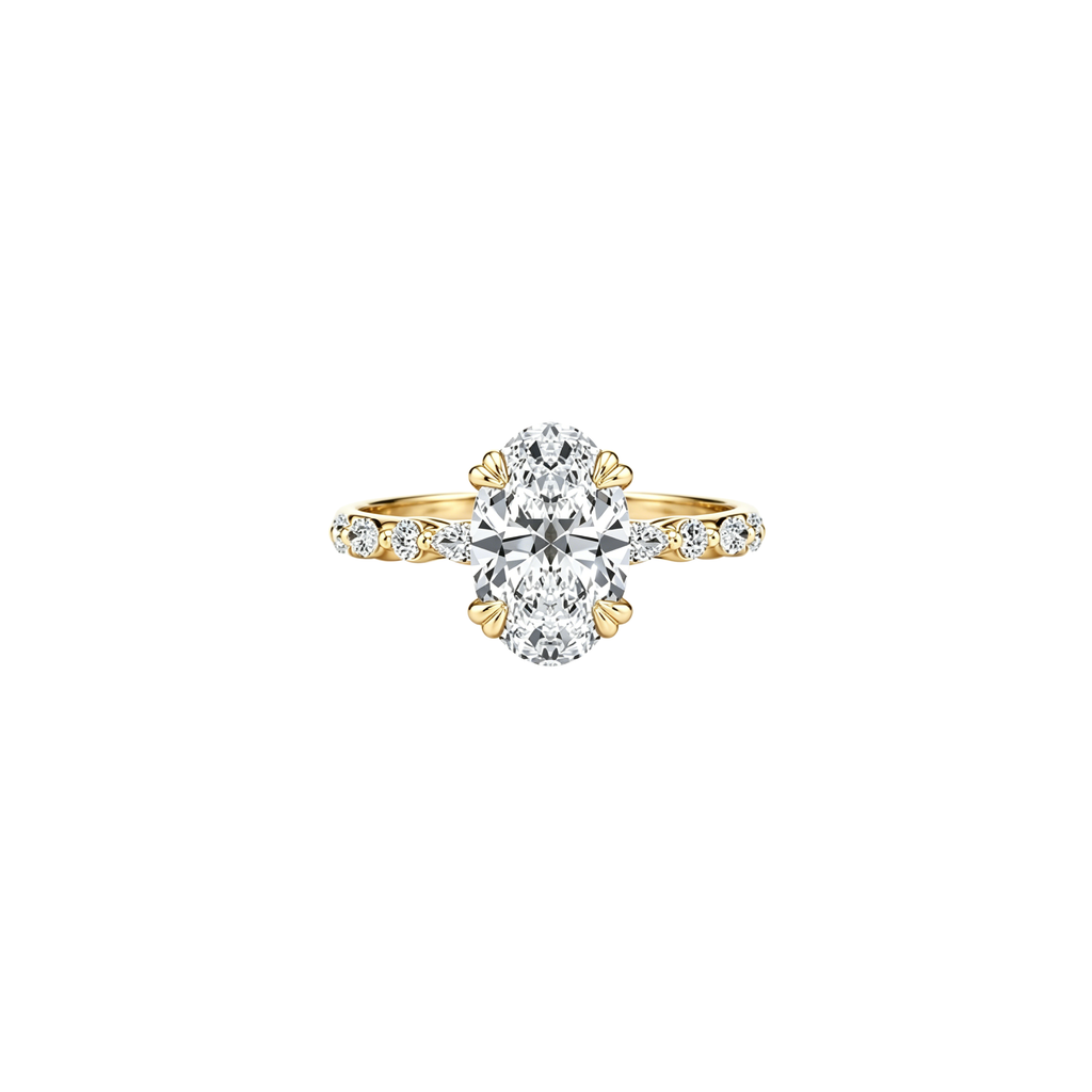 1ct Golden Petal Ring