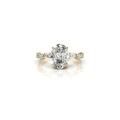 2ct Golden Baguette Ring