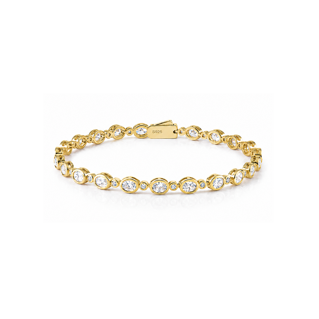 Eternal Amour Oval and Round Tennis Bracelet
