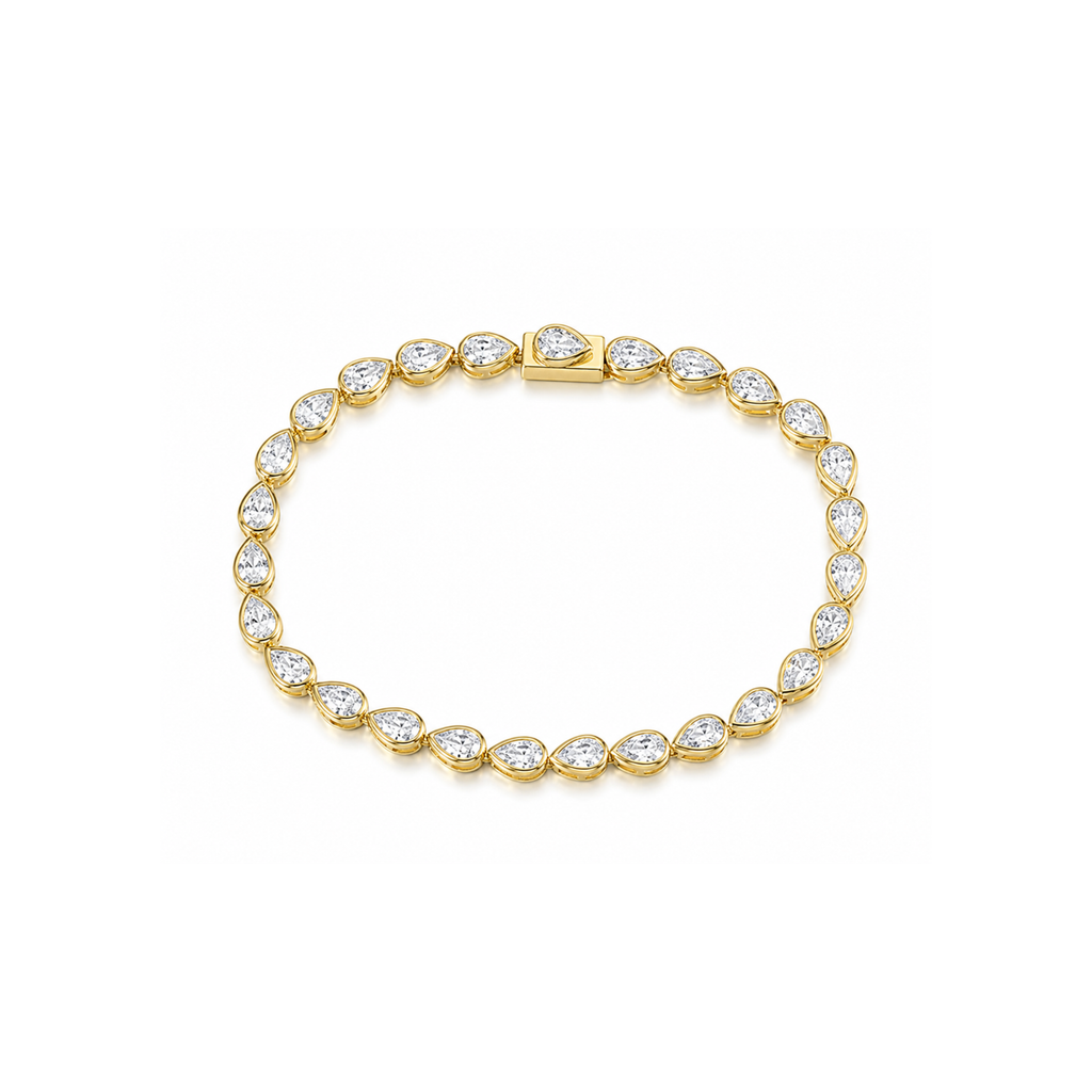 Eternal Amour Pear Tennis Bracelet