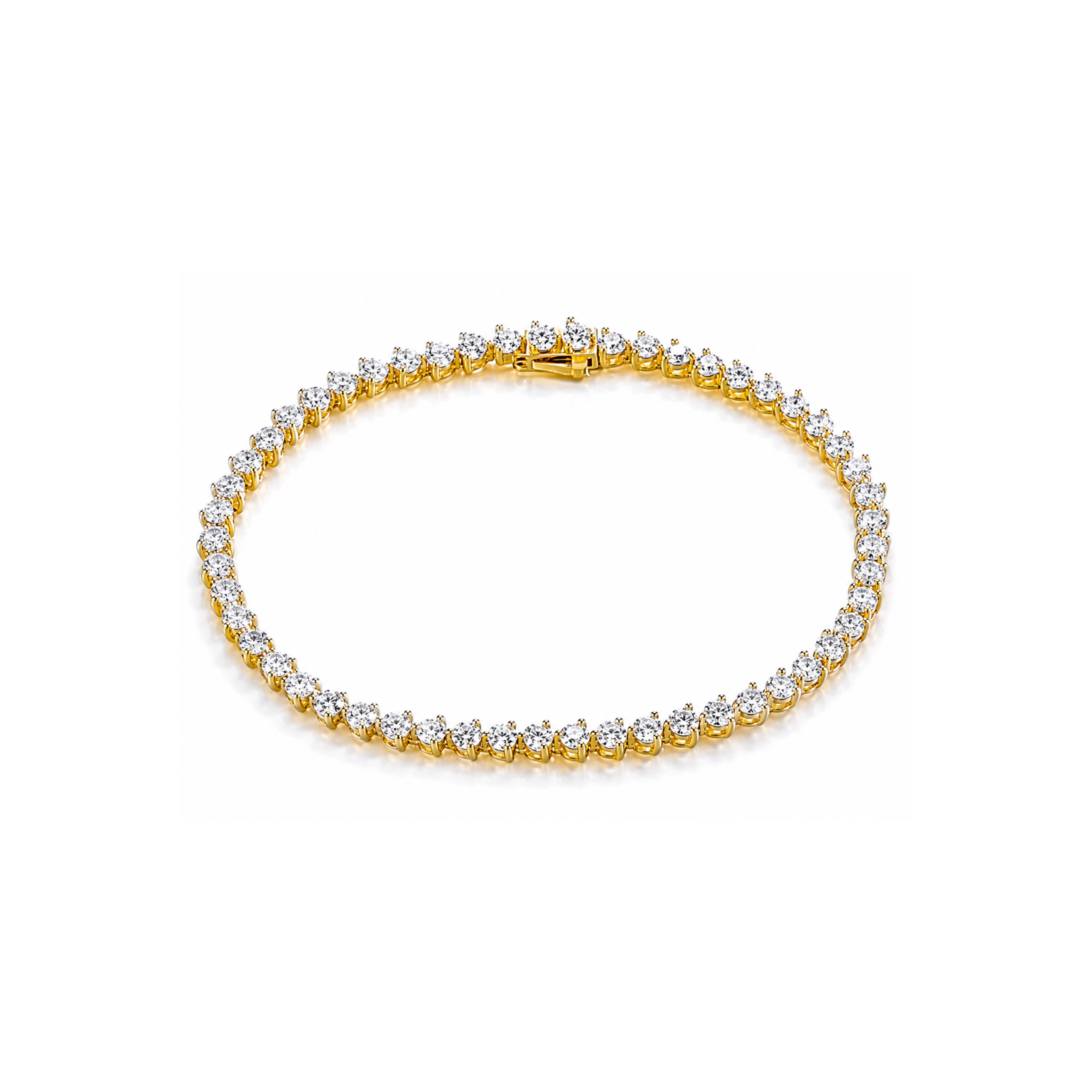 Classic Round-cut Bracelet(3-prong)
