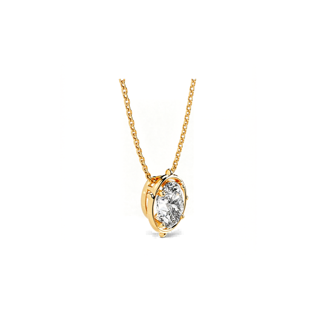 Radiant Oval Pendant Necklace