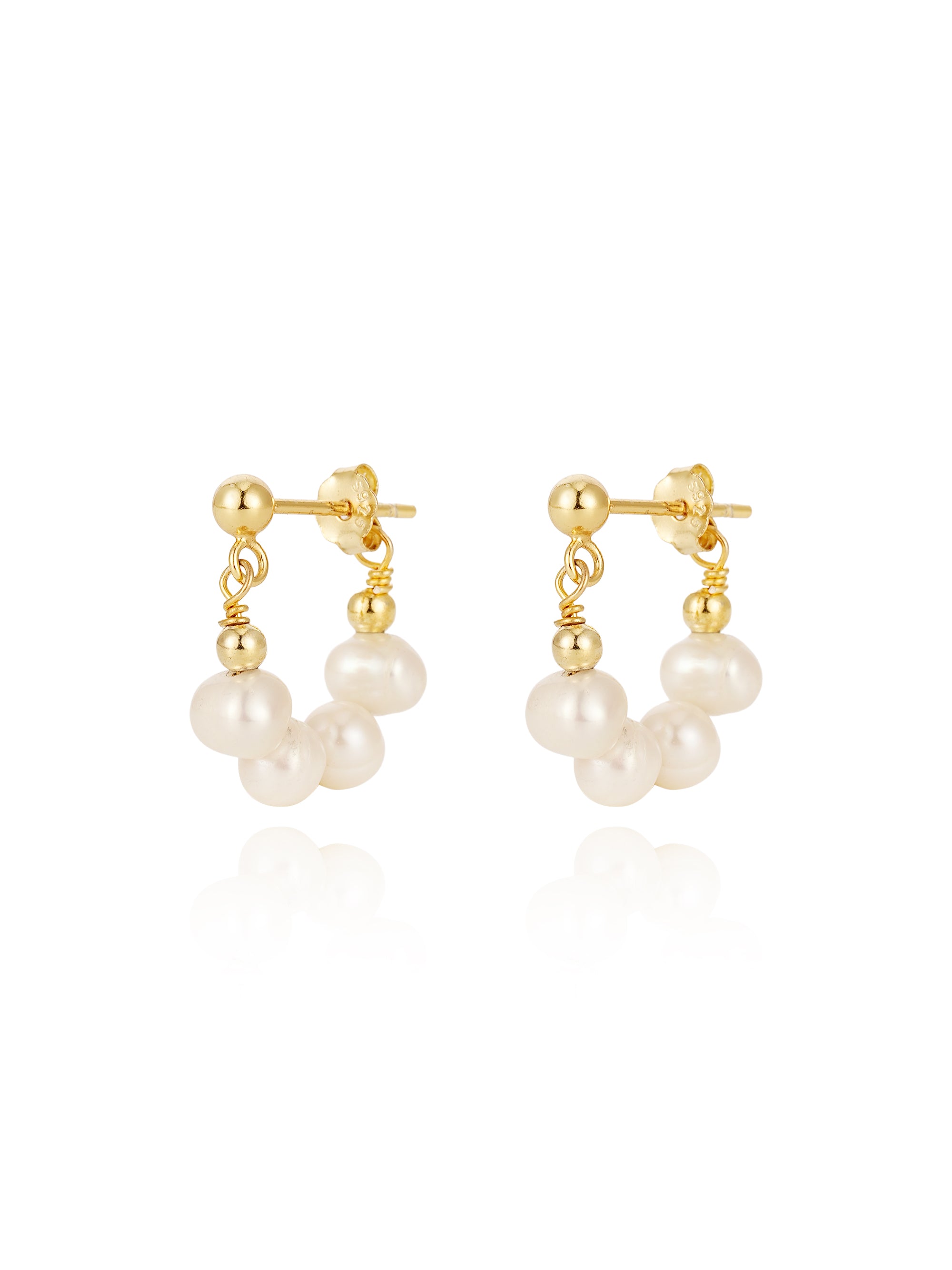 Freshwater Pearl Hoop Earrings