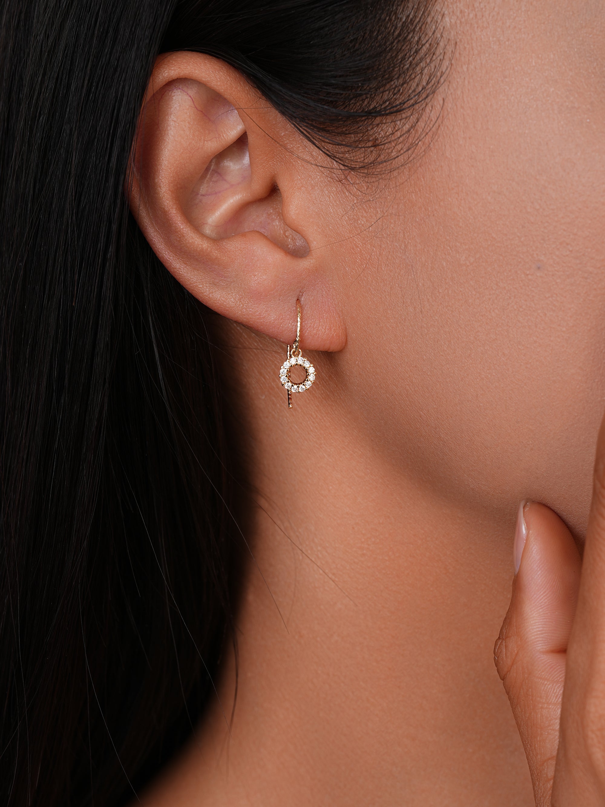 14K Gold Filled Halo Earrings