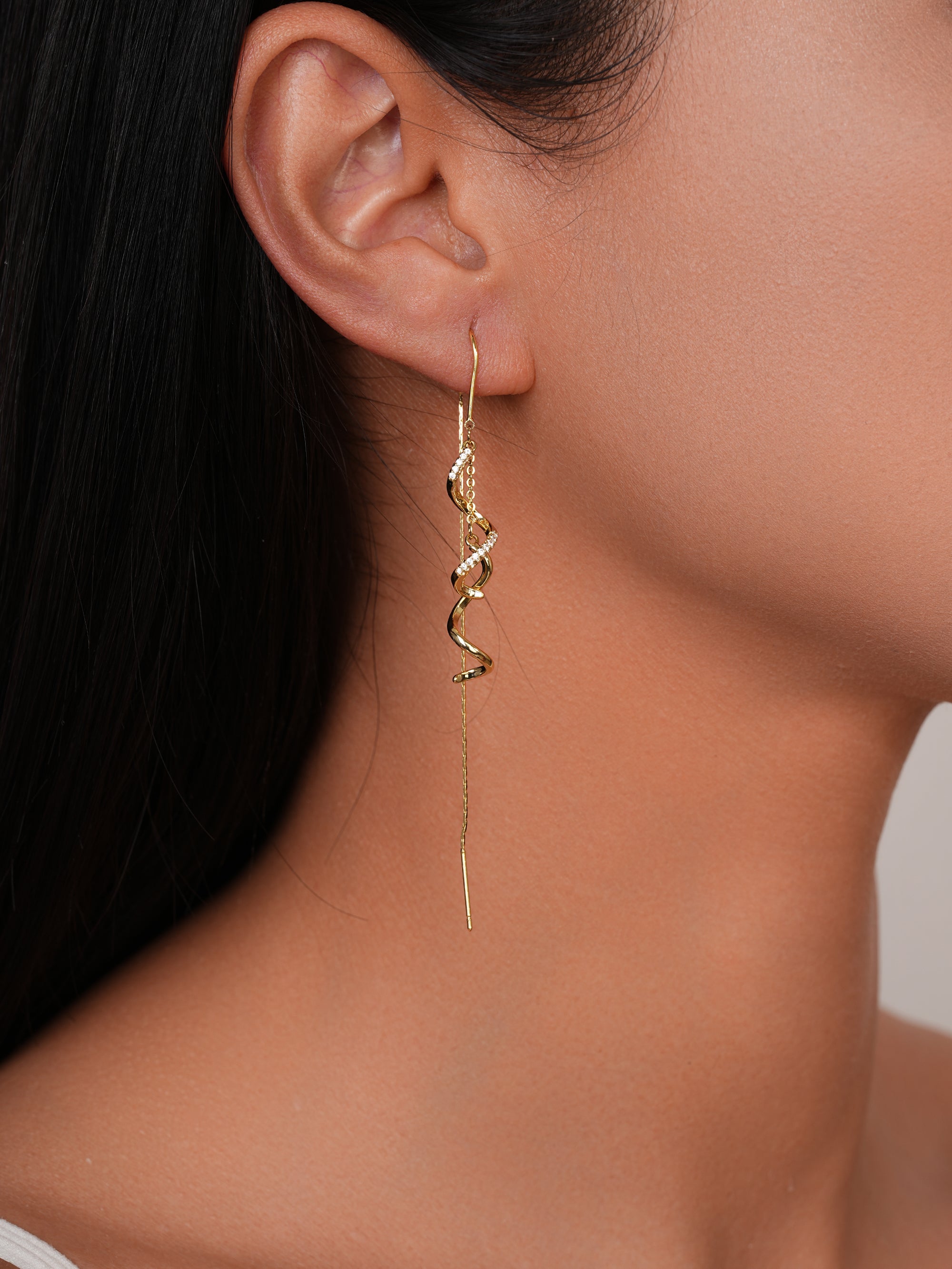 Minimalist Wave Earrings