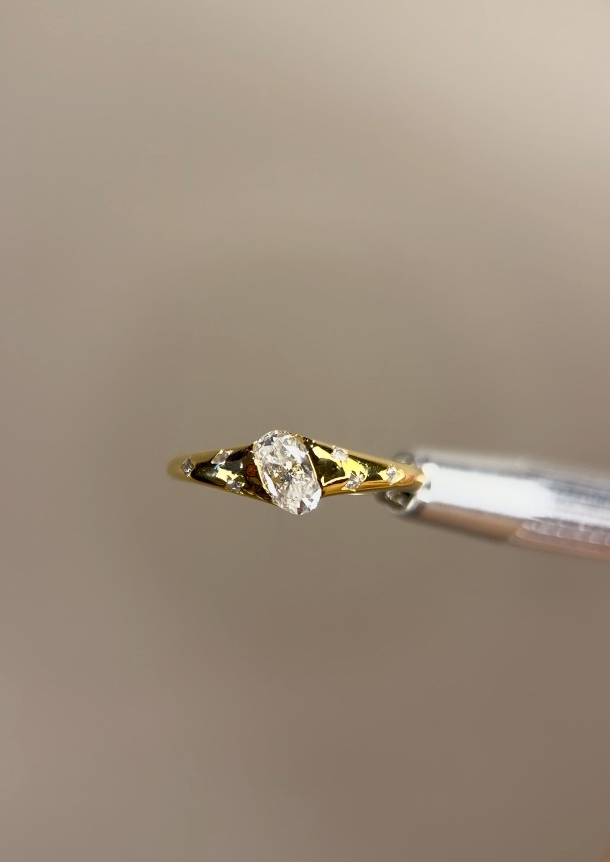 0.5ct Oval Star Ring