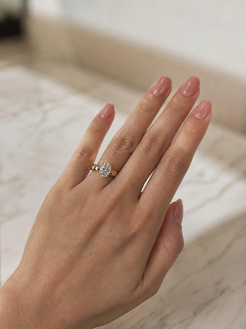 1.5ct Oval Chunky Ring