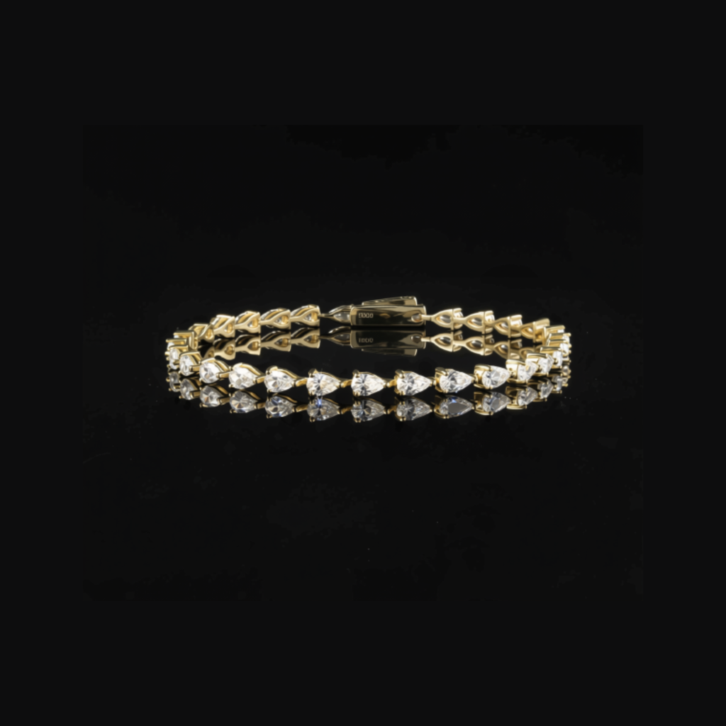 Linear Luxe Pear-cut Bracelet