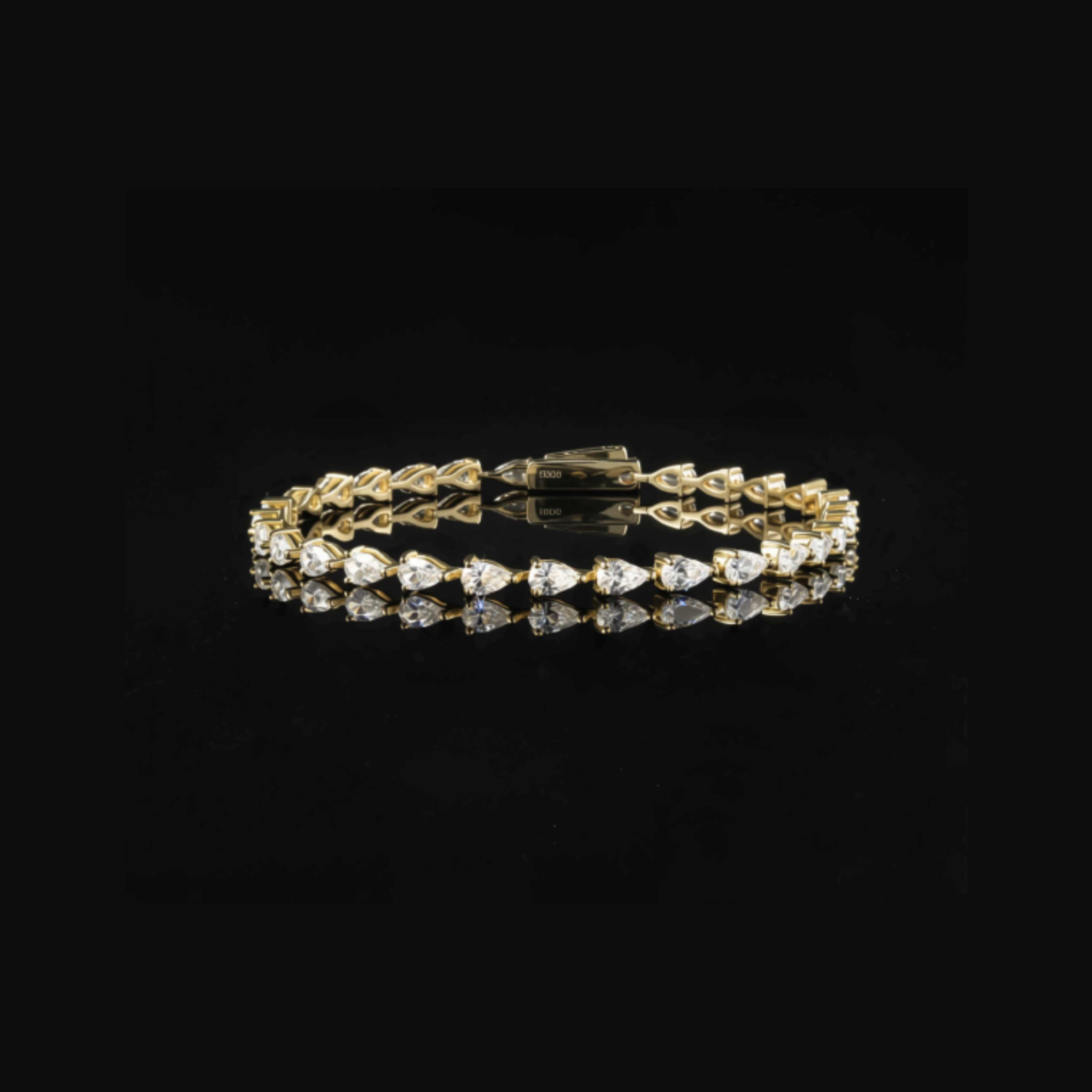 Linear Luxe Pear-cut Bracelet