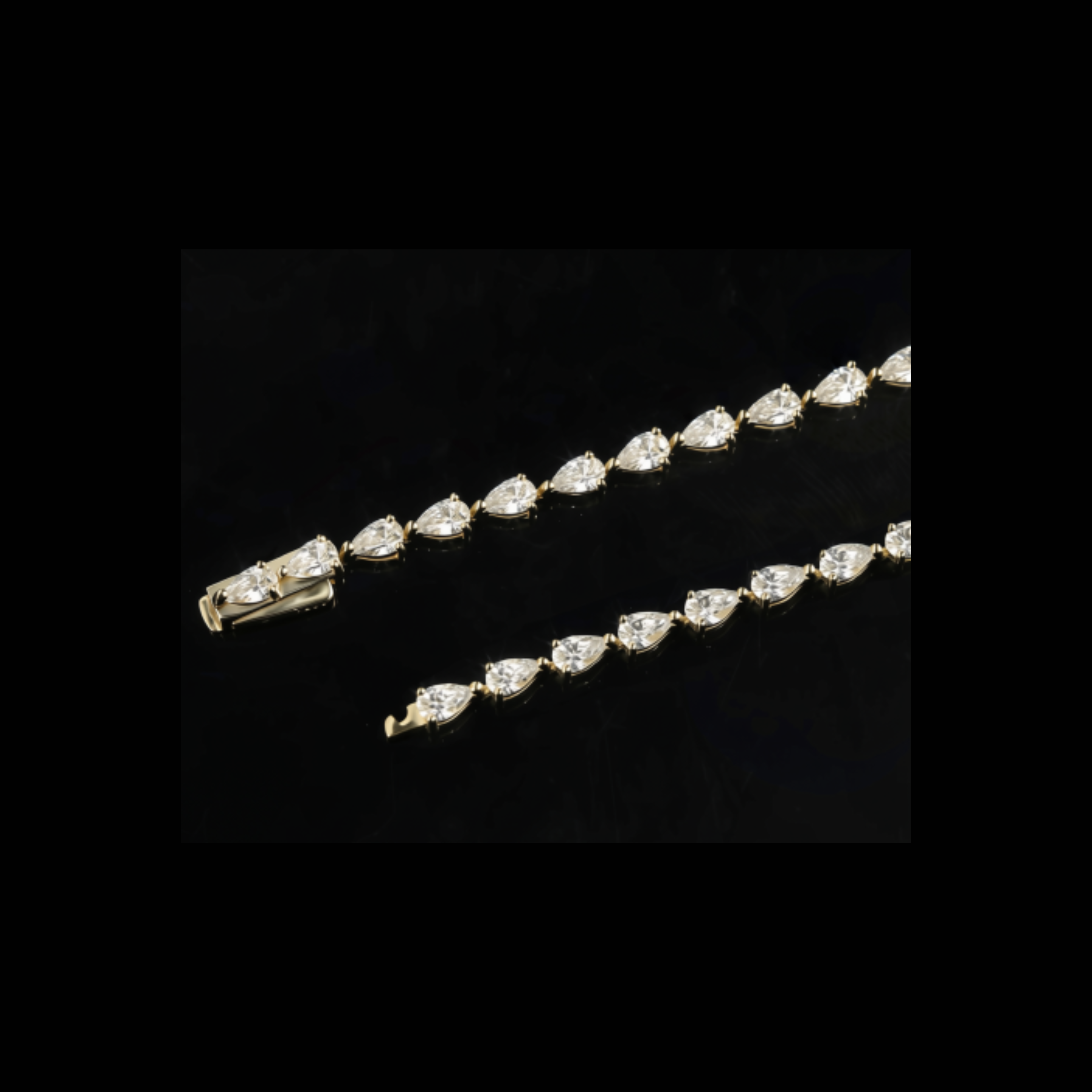 Linear Luxe Pear-cut Bracelet