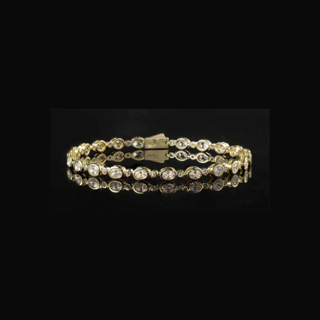 Eternal Amour Oval and Round Tennis Bracelet