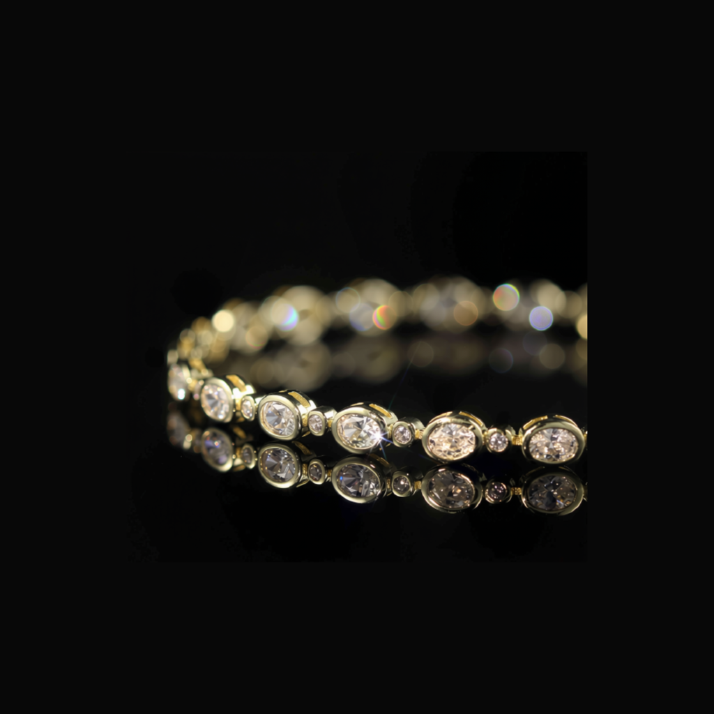 Eternal Amour Oval and Round Tennis Bracelet