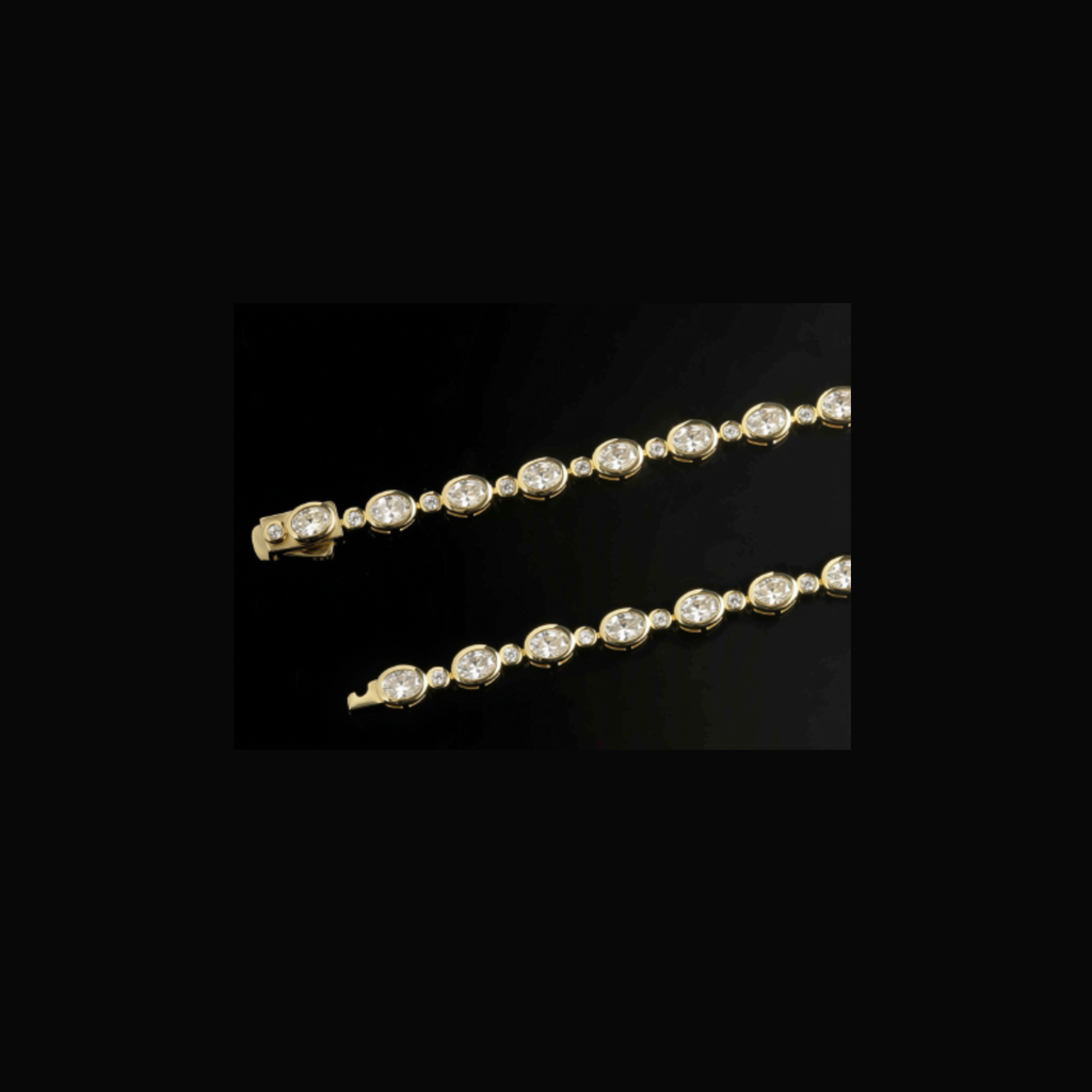 Eternal Amour Oval and Round Tennis Bracelet
