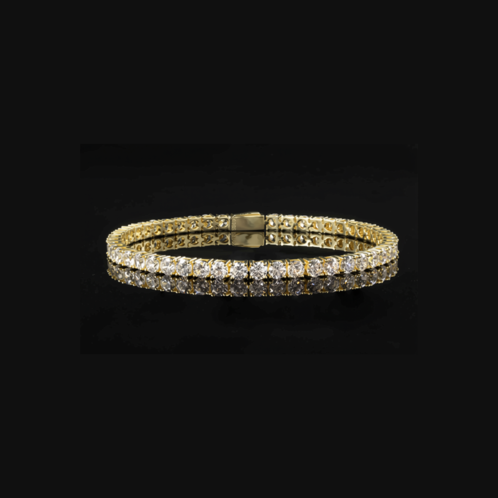 Linear Luxe Round-cut Bracelet