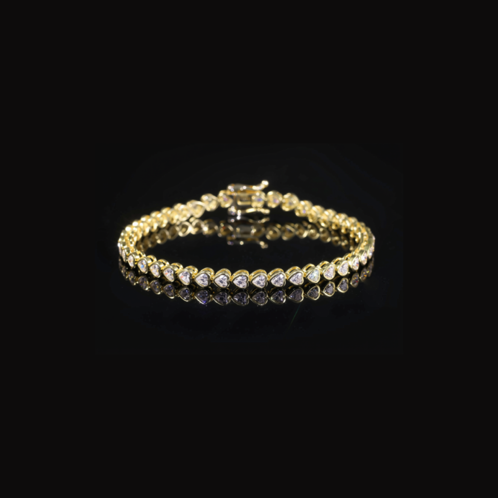 Eternal Amour Heart Tennis Bracelet