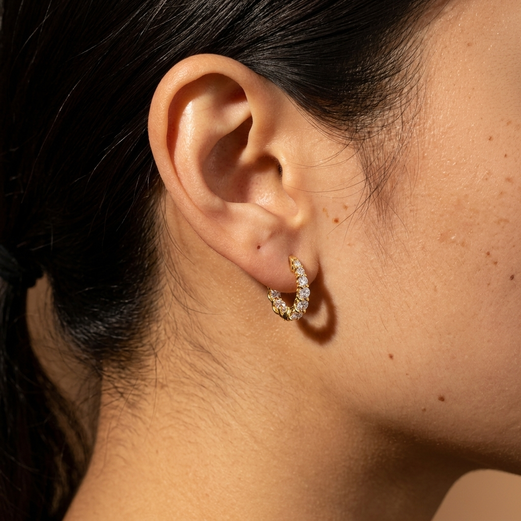 Gleaming Pavé Hoops
