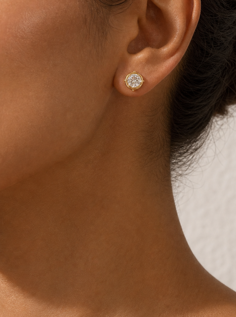 Radiant Round Earrings