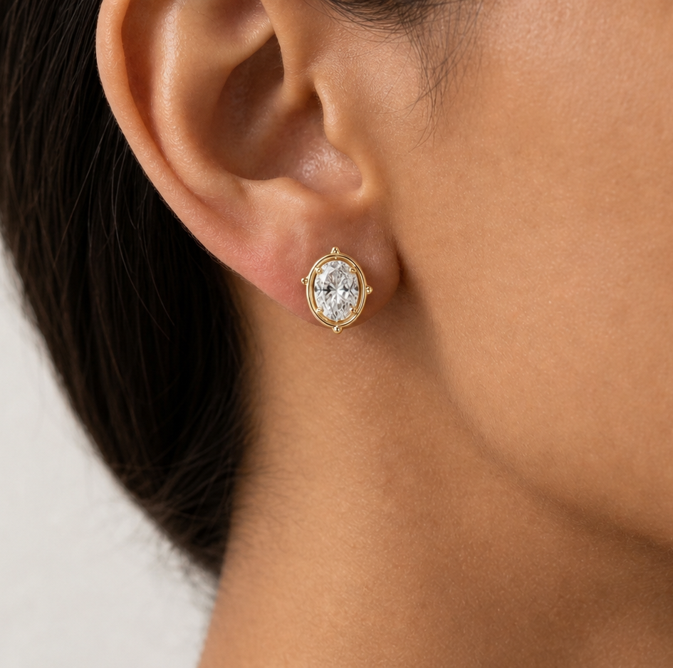 Radiant Oval Earrings