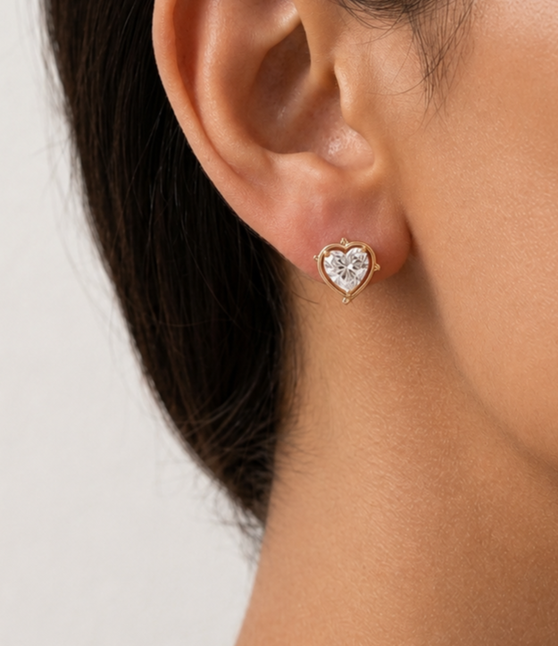 Radiant Heart Earrings