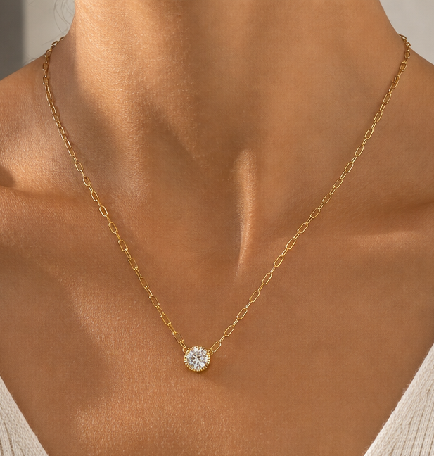 Timeless Blossom Halo Necklace
