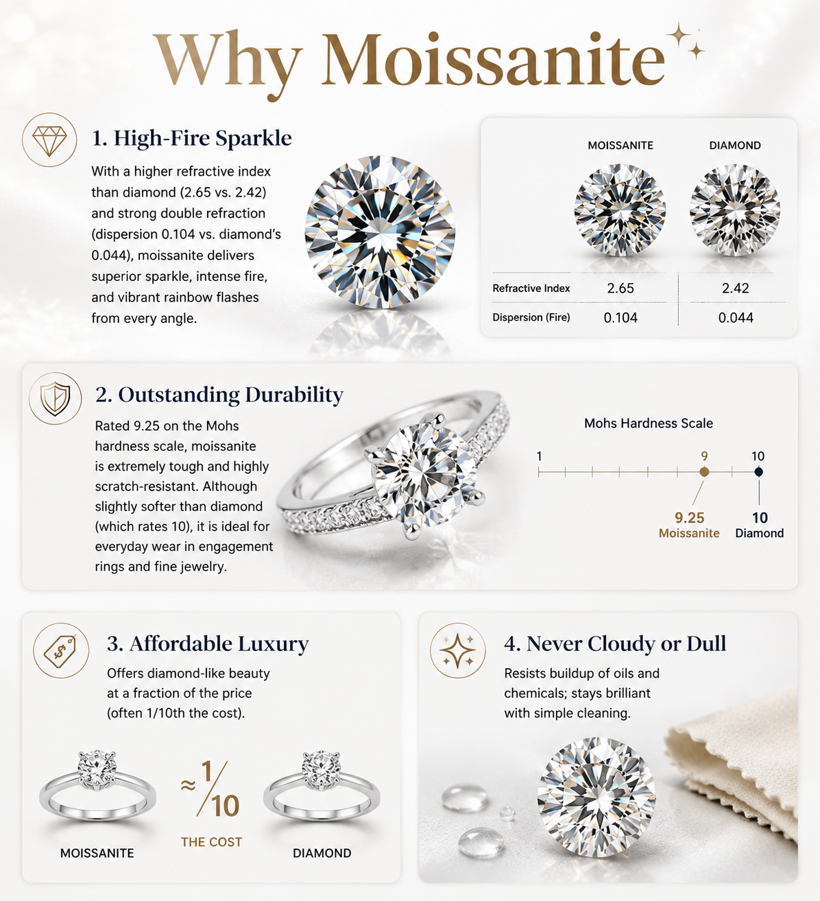 Classic Round Studs (6-prong)