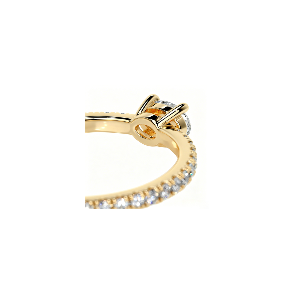 Micro Oval Pavé Ring (0.5ct)