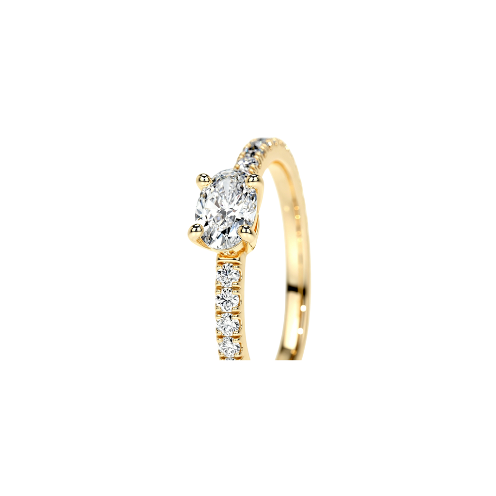 Micro Oval Pavé Ring (0.5ct)