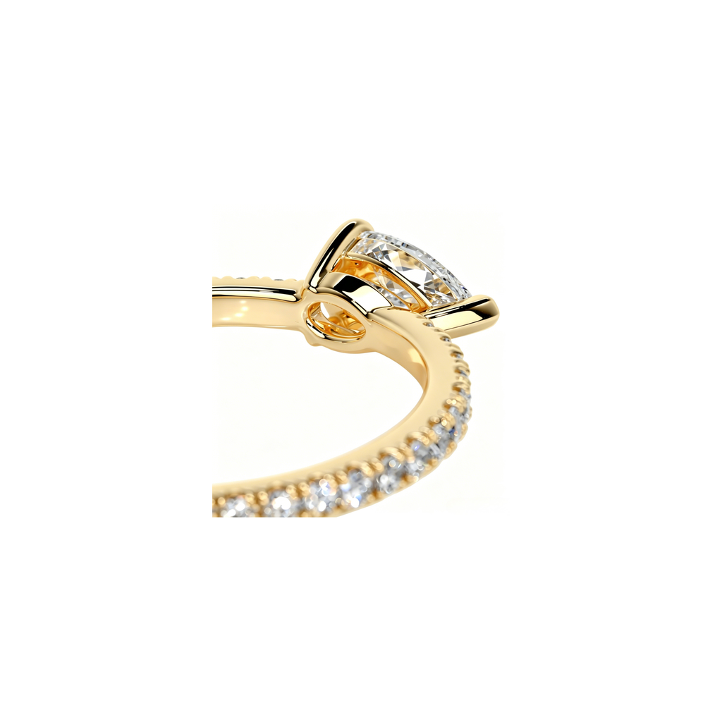 Micro Pear Pavé Ring (0.8ct)