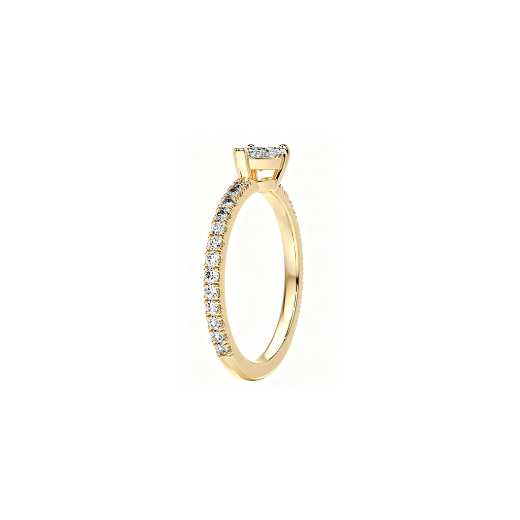Micro Pear Pavé Ring (0.8ct)