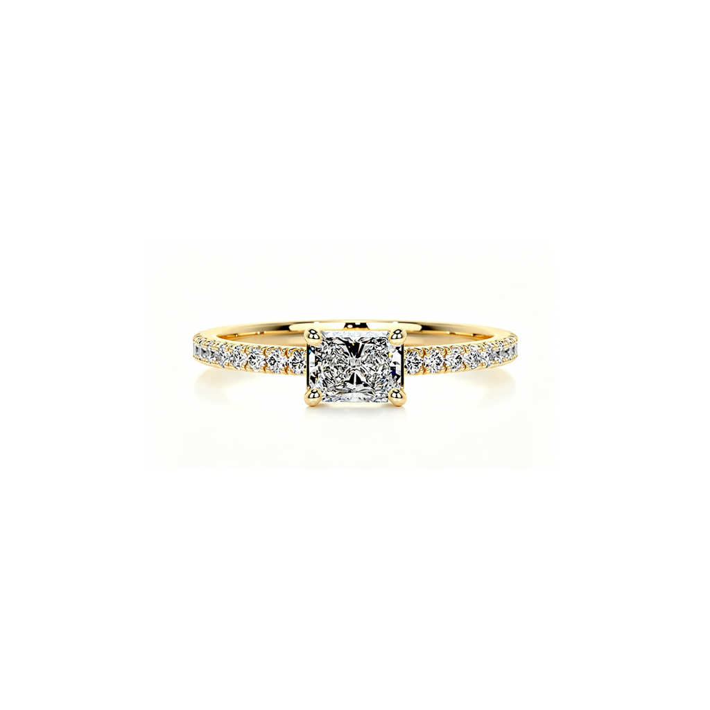 Micro Radiant Pavé Ring (0.8ct)