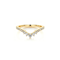 Micro Pavé V Ring
