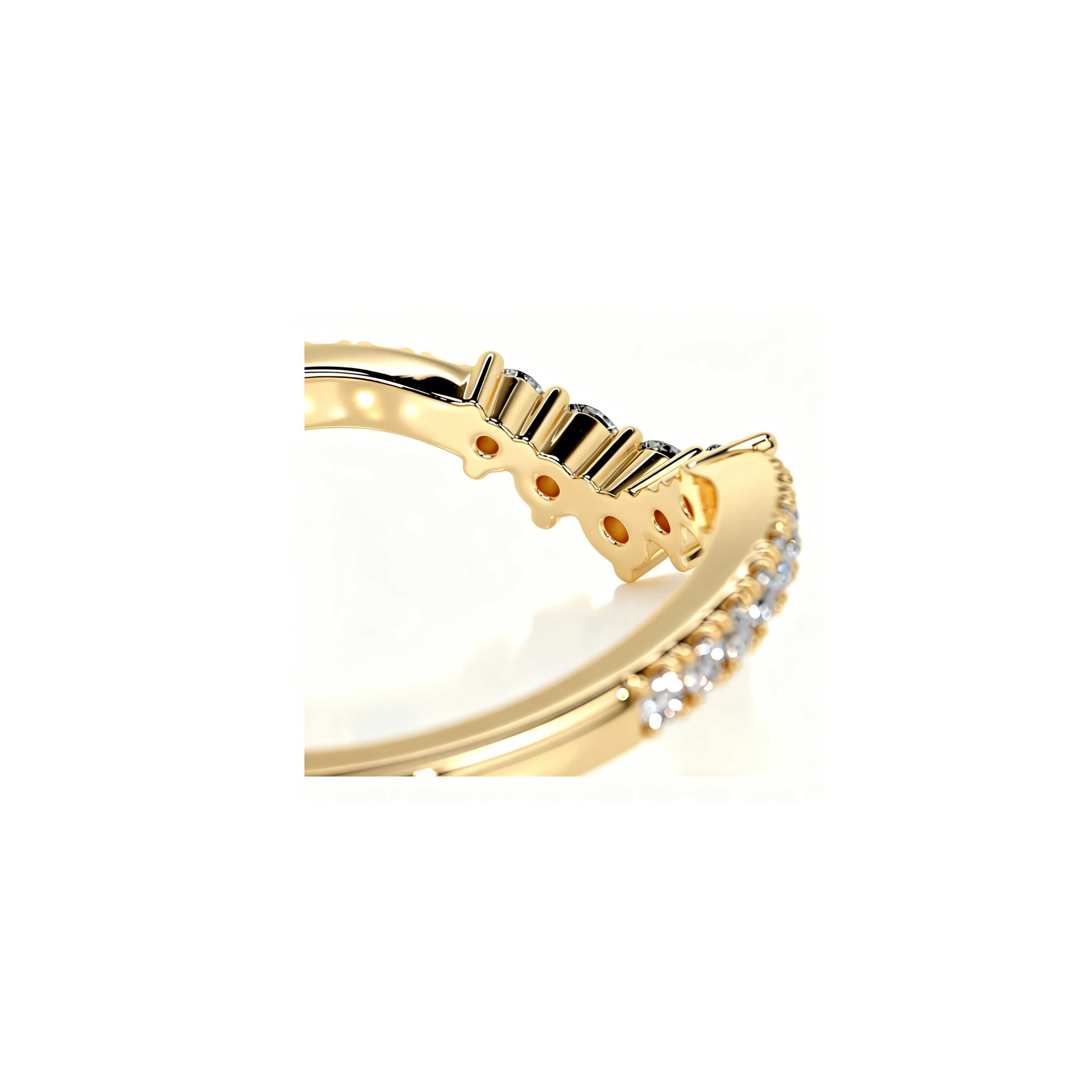 Micro Pavé V Ring