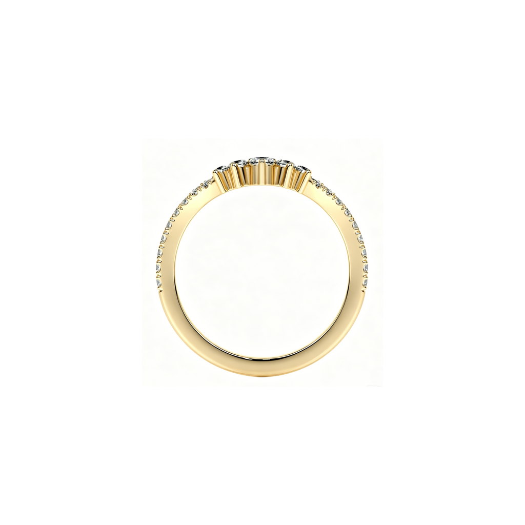 Micro Pavé V Ring