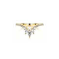 Dazzling Pavé V Ring
