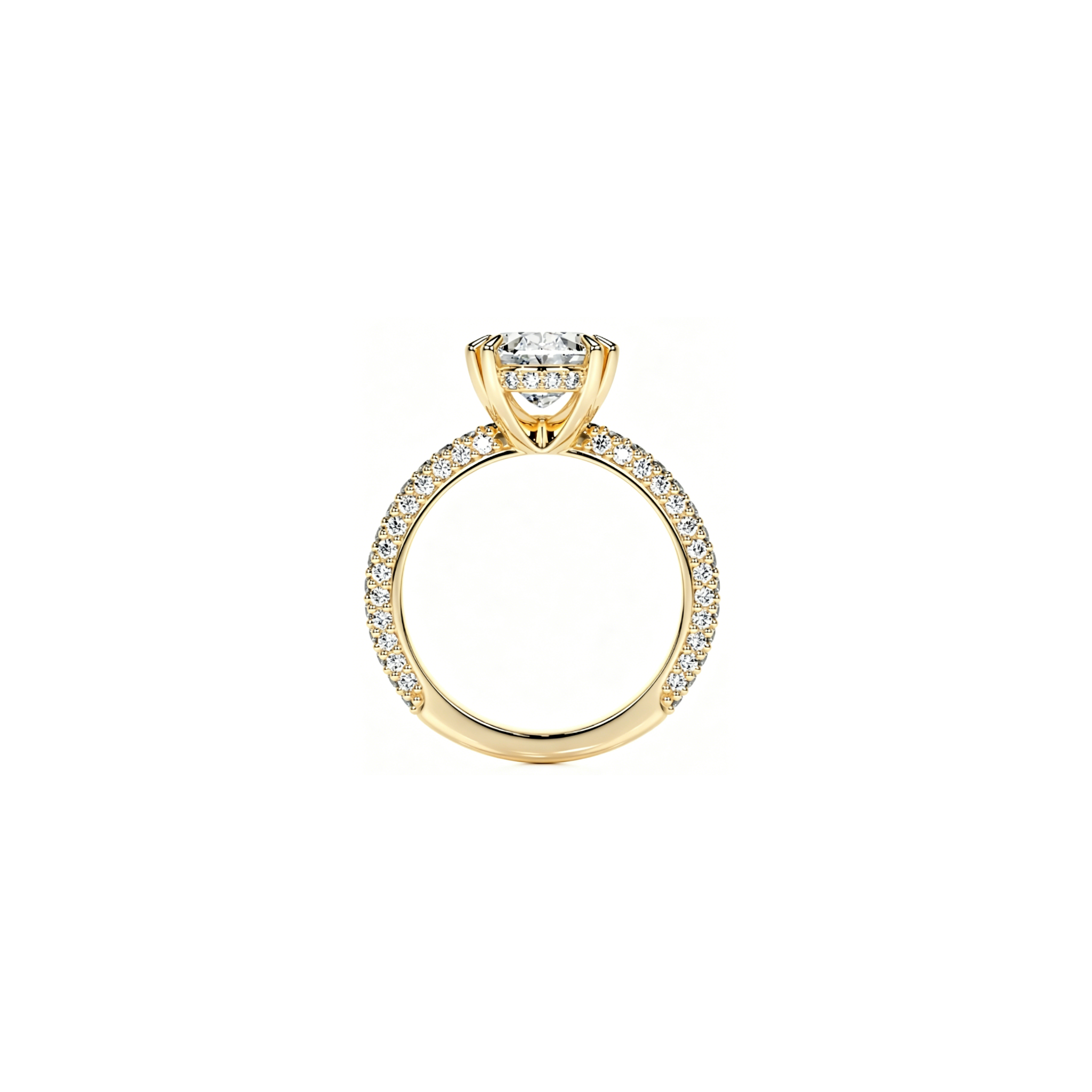 Crystal Crown Halo Ring(2ct)