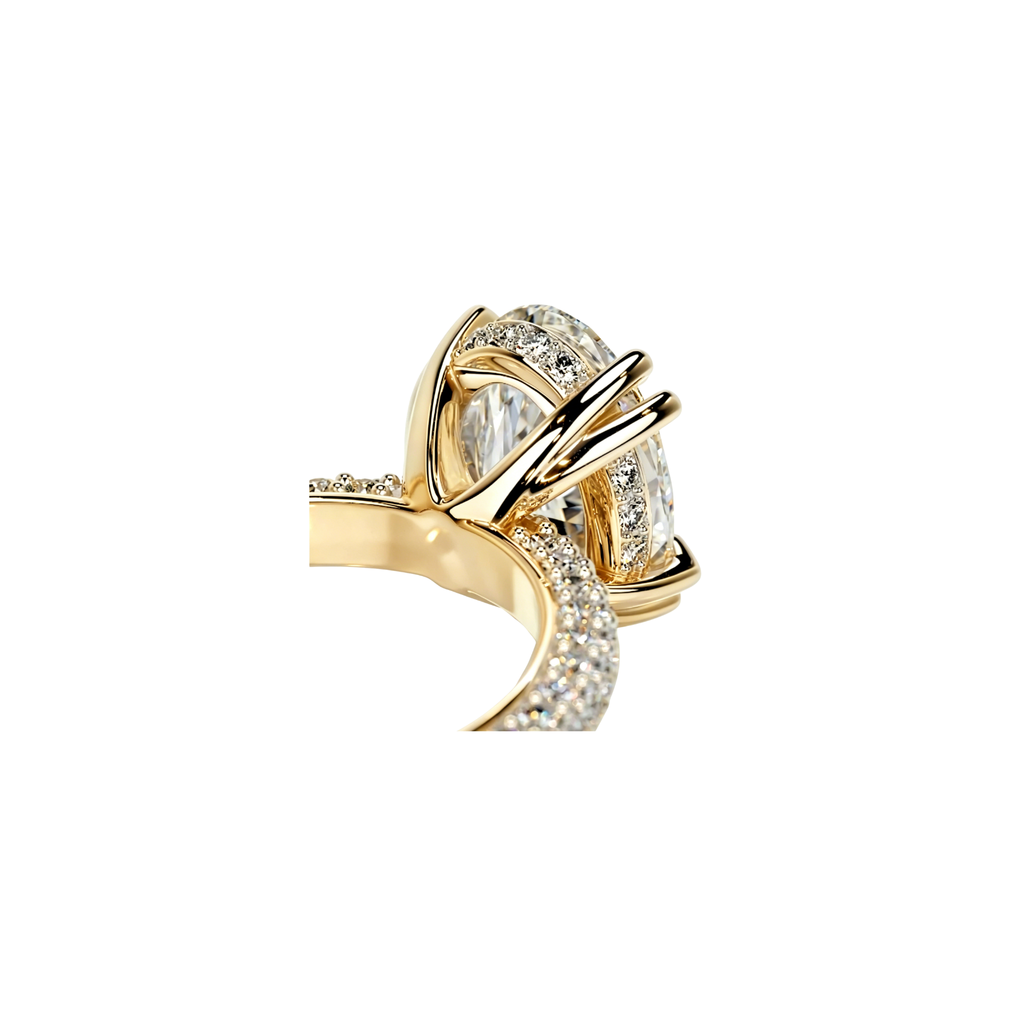Crystal Crown Halo Ring(2ct)