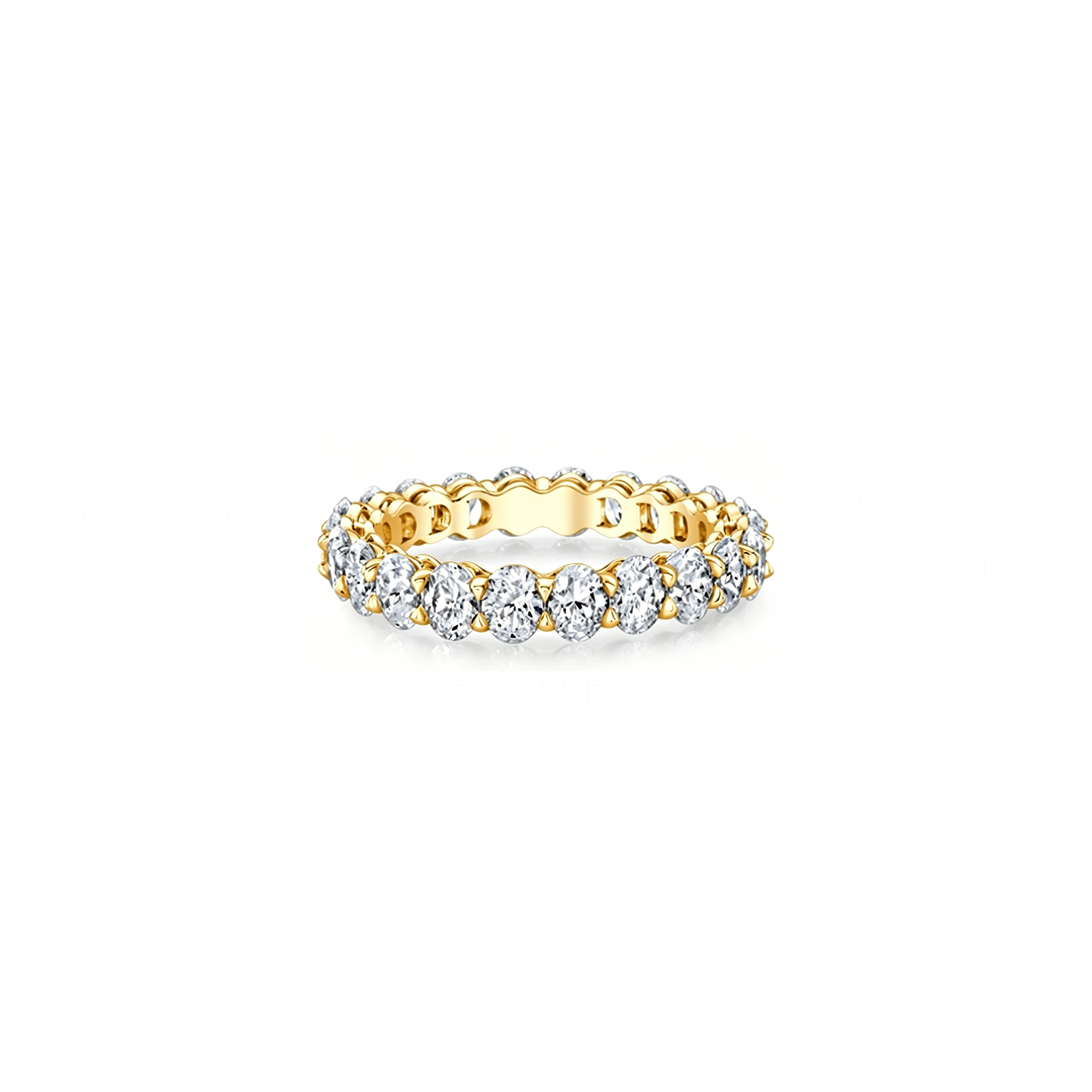 Classic Oval Eternity Band