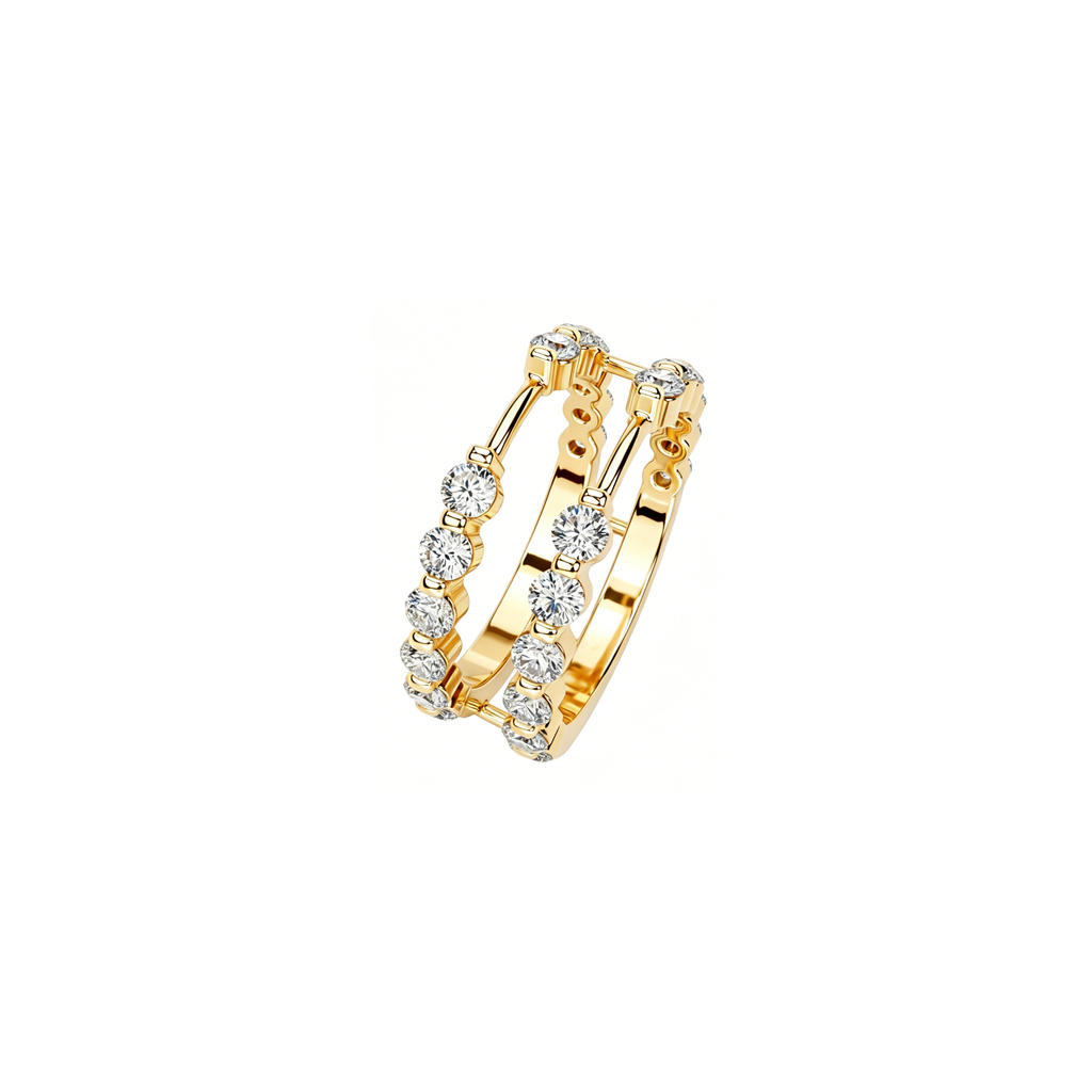 Round Diamond Stackable Ring