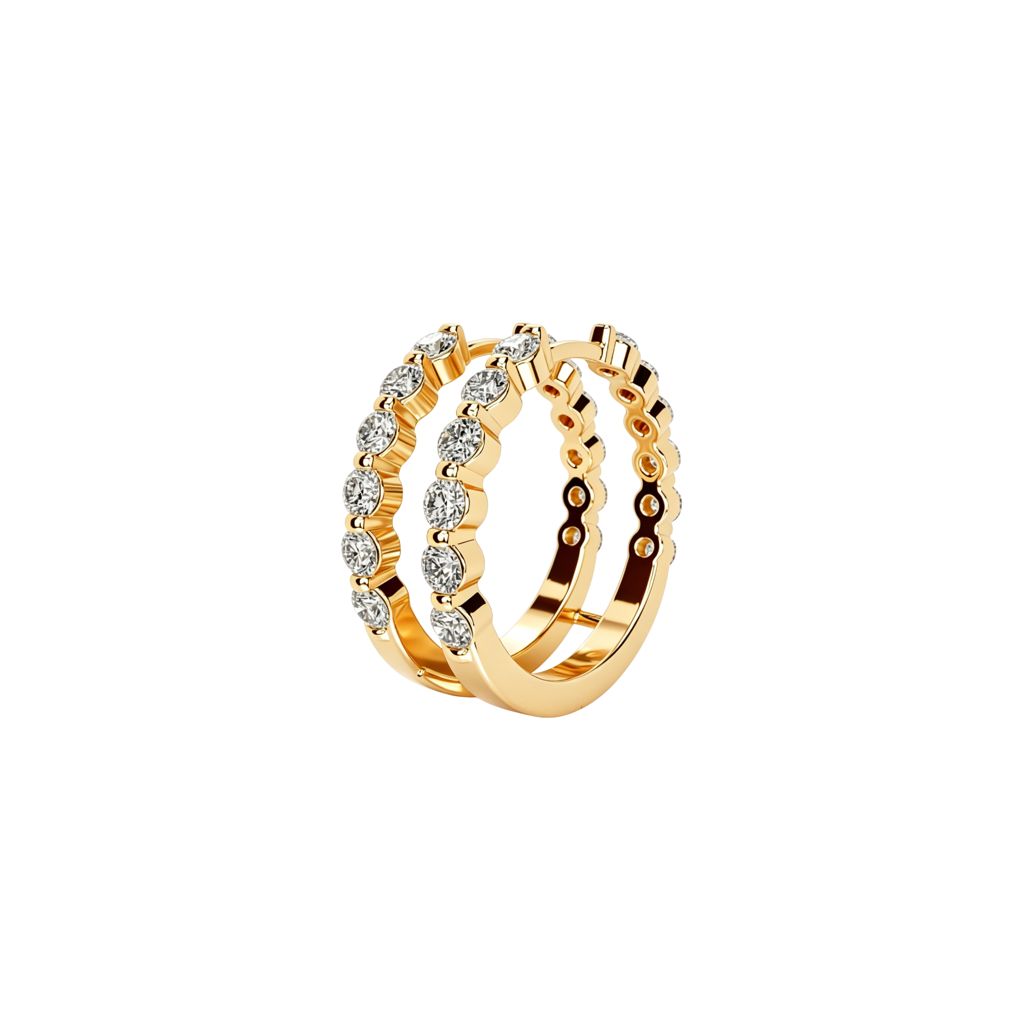 Round Diamond Stackable Ring