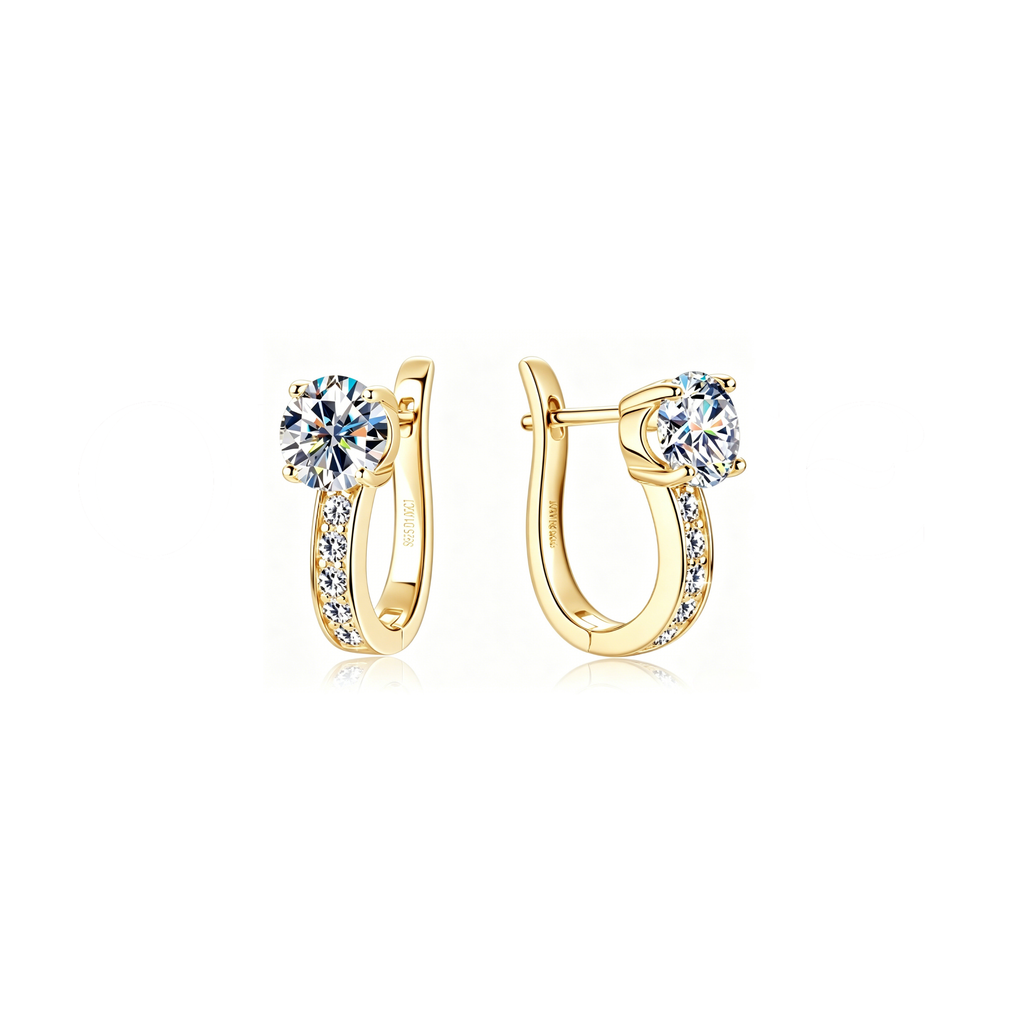 Radiant Drop Diamond Earrings