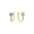 Radiant Drop Diamond Earrings