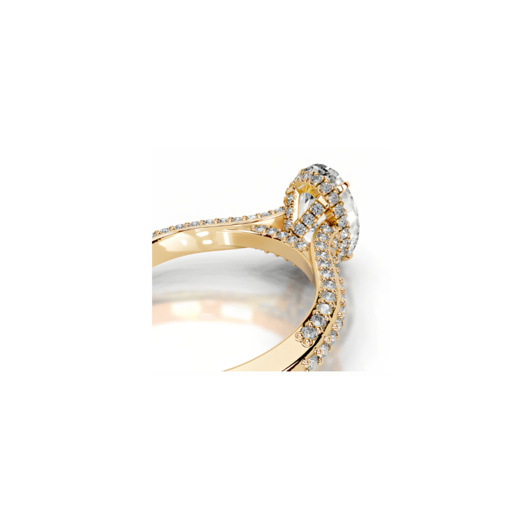 2ct Radiant Pave Eternity Ring